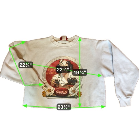 Vintage Coca-Cola Sweatshirt Retro Diner Girl Graphic Pullover Size Large - Picture 8 of 11
